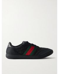 Gucci - Screener 2.0 Suede-Trimmed Shell Sneakers - Lyst