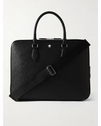 Montblanc - Textured-Leather Briefcase - Lyst