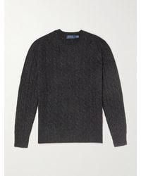 Polo Ralph Lauren - Cable-Knit Wool And Cashmere-Blend Sweater - Lyst
