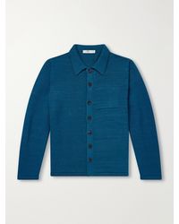 Inis Meáin - Merino Wool And Linen-Blend Cardigan - Lyst