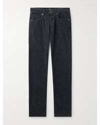 Incotex - Division Straight-Leg Logo-Appliquéd Cotton-Blend Corduroy Trousers - Lyst