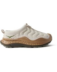 Hoka One One - U Ora Primo Tp Brushed Suede-trimmed Nubuck Slip-on Sneakers - Lyst