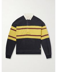 Kapital - Big Striped Cotton-jersey Polo Shirt - Lyst