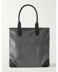 Bennett Winch - Leather-trimmed Suede Tote Bag - Lyst