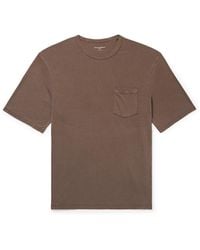 Officine Generale - Benny Pigment-Dyed Lyocell And Cotton-Blend Jersey T-Shirt - Lyst