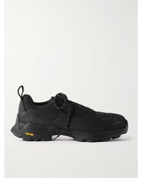 ROA - Katharina Rubber And Leather-Trimmed Mesh Hiking Sneakers - Lyst