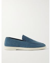 Frescobol Carioca - Miguel Leather-trimmed Suede Loafers - Lyst