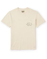 GALLERY DEPT. - Property Stencil Logo-print Distressed Cotton-jersey T-shirt - Lyst