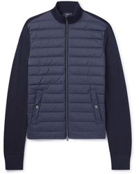Herno - Slim-fit Wool And Silk-blend And Quilted Nylon Down Jacket - Lyst