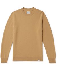 Norse Projects - Sigfred Slim-fit Brushed-wool Sweater - Lyst