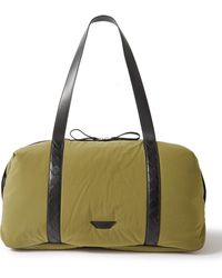 Bottega Veneta - Leather-trimmed Shell Duffle Bag - Lyst
