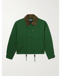 FRIZMWORKS - Corduroy-Trimmed Cotton-Blend Jacket - Lyst
