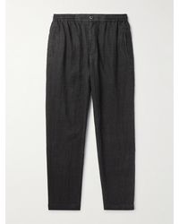 Barena - Ameo Straight-leg Linen And Cotton-blend Trousers - Lyst