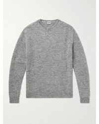 Massimo Alba - Alder Brushed Mohair And Silk-blend Sweater - Lyst