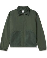 Save Khaki - Reversible Garment-dyed Cotton-canvas And Corduroy Jacket - Lyst