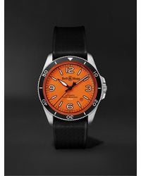 Bell & Ross - Br V2-92 Orange Limited Edition Automatic 41mm Stainless Steel And Rubber Watch - Lyst