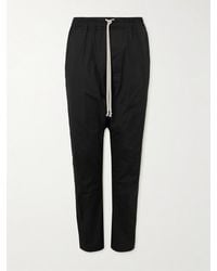 Rick Owens - Schmal zulaufende Hose aus Popeline aus einer Baumwollmischung - Lyst