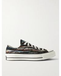 Converse - Chuck 70 Leather-trimmed Canvas-jacquard Sneakers - Lyst