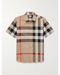 Burberry - Schmal geschnittenes Hemd aus karierter Baumwolle - Lyst
