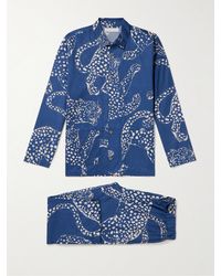 Desmond & Dempsey - Printed Cotton Pyjama Set - Lyst