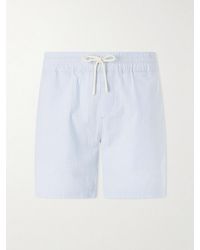 Portuguese Flannel - Atlantico Straight-Leg Cotton-Seersucker Shorts - Lyst