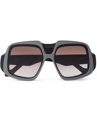 Loewe - Anagram Geometric Acetate Sunglasses - Lyst