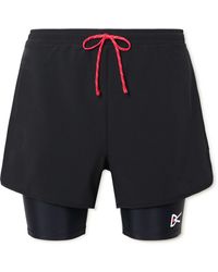 District Vision - Layered Straight-leg Logo-print Shell And Stretch Recycled-jersey Shorts - Lyst