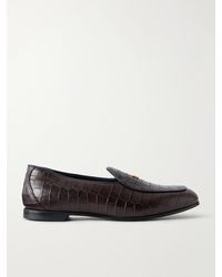 Aimé Leon Dore - Logo-Embellished Croc-Effect Leather Loafers - Lyst