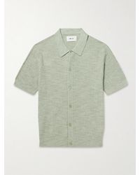 NN07 - Nolan 6695 Textured-Knit Organic Cotton Shirt - Lyst