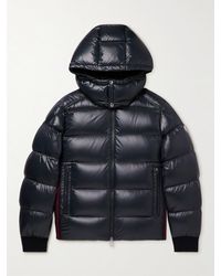 Moncler - Lunetiere Webbing-panelled Quilted Nylon Hooded Down Jacket - Lyst