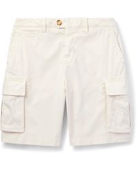 Brunello Cucinelli - Straight-leg Cotton-blend Twill Cargo Shorts - Lyst