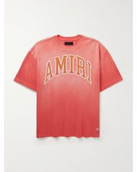 Amiri - Logo-Appliquéd Cotton-Jersey T-Shirt - Lyst