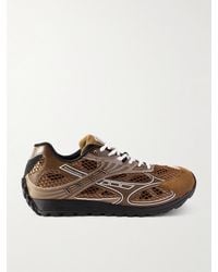Bottega Veneta - Orbit Suede-Trimmed Rubber And Mesh Sneakers - Lyst