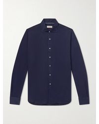 Canali - Cotton And Lyocell-Blend Shirt - Lyst