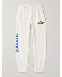 CHERRY LA - Vanson Tapered Logo-print Appliquéd Cotton-jersey Sweatpants - Lyst