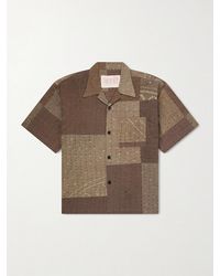 Kardo - Rohit Bandhani Convertible-Collar Patchwork Embroidered Cotton Shirt - Lyst