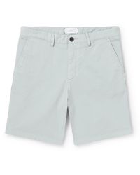 MR P. - Straight-leg Garment-dyed Cotton-blend Twill Bermuda Shorts - Lyst