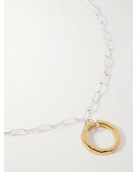 Alice Made This - Rae Sterling Silver And Gold-plated Pendant Necklace - Lyst