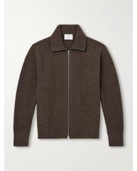 Ssstein - Ribbed Wool Zip-Up Cardigan - Lyst