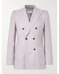 Dries Van Noten - Bruce Slim-Fit Double-Breasted Tweed Suit Jacket - Lyst