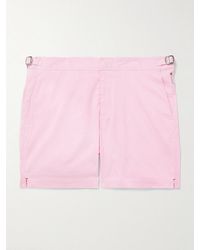 Orlebar Brown - Bulldog Slim-Fit Mid-Length Striped Seersucker Swim Shorts - Lyst