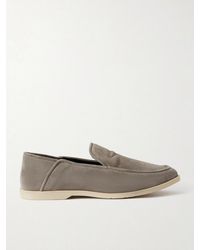 George Cleverley - Mayfair Ii Collapsible-Heel Suede Loafers - Lyst