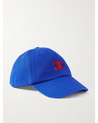 Celine - Vivienne Logo-Embroidered Cotton-Twill Baseball Cap - Lyst