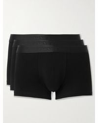 Sunspel - Three-Pack Stretch-Cotton Boxer Briefs - Lyst