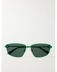 Bottega Veneta - D-frame Metal Sunglasses - Lyst