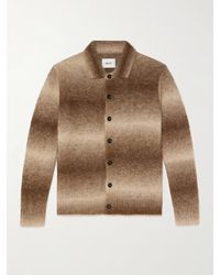 NN07 - Alfie 6656 gestreifter Cardigan aus einer Alpakawollmischung - Lyst