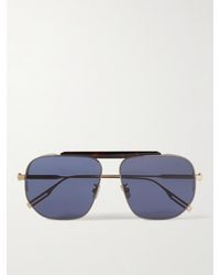 Dior - Occhiali da sole in acetato tartarugato e metallo dorato stile aviator NeoDior - Lyst