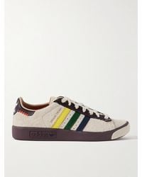 adidas Originals - Brain Dead Forest Hills Leather-Trimmed Brushed-Suede Sneakers - Lyst