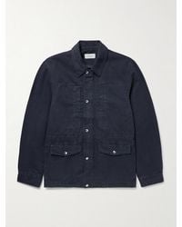 MR P. - Cotton And Linen-Blend Twill Field Jacket - Lyst