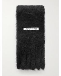 Acne Studios - Kinna Skinny Fringed Mohair And Wool-Blend Scarf - Lyst